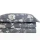 Комплект постельного белья Arya home Fleur сатин 1.5-спальный простыня 240x180 пододеяльник 160x220- 1 шт наволочка 50 x 70- 1 шт цвет синий