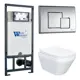 Комплект инсталляция с унитазом Weltwasser Mar JKS701507SE цвет белый