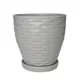 Горшок цветочный Эллипс ø17.8 h18 керамика серый