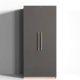 Шкаф распашной с полками и ящиками Vivo trade 90x200x50 см ЛДСП цвет графит/дуб сонома