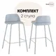 Барный стул Стул груп Mist 47x80x47 см цвет голубой