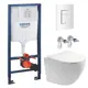 Комплект инсталляции Grohe NW0158/S, с унитазом Aquatek Европа и сиденьем с микролифтом