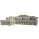 Диван Лига Диванов Артис 121624L 250x97x181 см рогожка цвет бежевый