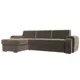 Диван Лига Диванов Лига-025 119215L 268x88x160 см велюр цвет коричневый