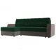 Диван Лига Диванов Эмир 110445L 247x92x150 см велюр цвет зеленый