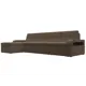 Диван Лига Диванов Лига-035 121530L 320x100x165 см рогожка цвет коричневый