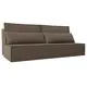 Диван Лига Диванов Фабио 114407 201x90x89 см рогожка цвет коричневый