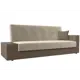 Диван Лига Диванов Лига-020 118518L 224x90x84 см вельвет цвет бежевый/коричневый