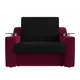 Диван Лига Диванов Сенатор 119902 152x93x110 см вельвет цвет черный/красный
