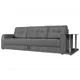Диван Лига Диванов Атлантида 102236R 250x94x103 см рогожка цвет серый