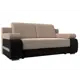 Диван Лига Диванов Денвер 115525 202x100x106 см велюр цвет бежевый/черный