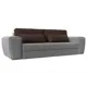 Диван Лига Диванов Лига-008 118657 272x94x107 см рогожка цвет коричневый/серый