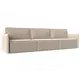 Диван Лига Диванов Либерти 116911 318x92x120 см рогожка цвет бежевый