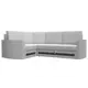 Диван Лига Диванов Белла 28204L 233x90x169 см искусственная кожа цвет белый
