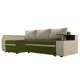 Диван Лига Диванов Ричмонд 115009L 246x80x150 см вельвет цвет зеленый