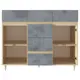 Комод Beneli Киото 6 ящиков 117.5x41x95.5 см ДСП цвет серый