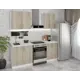 Кухонный гарнитур Doma Орса 140x217x60 см ЛДСП цвет белый, дуб сонома