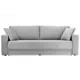 Диван Ramart Design Ливерпуль 80622881 2310x82x90 см велюр цвет серый/серебристый