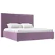 Кровать Лига Диванов Аура 113031 175x130x213 см вельвет цвет сиреневый