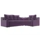Диван Лига Диванов Кронос 114626 254x74x184 см вельвет цвет фиолетовый
