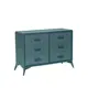 Комод Leset Кассио-6 6 ящиков 101x35x72.5 см вельвет цвет мятный