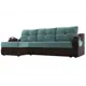 Диван Лига Диванов Меркурий 106409L 236x88x150 см велюр цвет бирюзовый