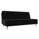 Диван Лига Диванов Портленд 108750 193x90x85 см вельвет цвет черный