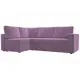 Диван Лига Диванов Оливер 109648L 232x93x154 см вельвет цвет фиолетовый