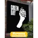 Панно настенное с подсветкой светодиодное Бруталити Arthur panno музыка green day - 1034 холодный белый (голубой) свет цвет черный