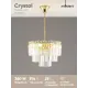 Люстра подвесная Moderli Levi crystal V10742-9p 9 ламп 25 м² цвет золотой