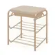 Подставка для обуви Nika 51x33x44 см 2 полки металл цвет бежевый, слоновая кость
