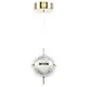 Люстра подвесная светодиодная Lightstar Acrile Ls_738023 3 м² теплый белый (желтый) свет цвет золото