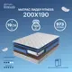 Матрас Matratex Лидер фитнесс 200x190 см, независимый пружинный блок, двуспальный