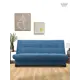 Раскладной диван Cityhd прямой диван 186x95x94 см велюр цвет синий