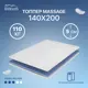 Топпер Matratex Massage 140x200, двуспальный