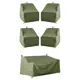 Комплект чехлов для дивана Tplus 1300x700x650/420 мм и кресел 1010x960x950/720 мм 4 шт оксфорд 210 олива
