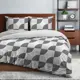 Комплект постельного белья Wenge Stillness бязь семейный наволочки 70x70-2 шт цвет белый/черный