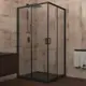 Душевой уголок Veconi Rovigo 363736, 90x90x195 профиль черный