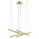 Люстра подвесная светодиодная Lightstar Palla LS_739123 с пультом управления 7 м² регулируемый белый свет цвет золото