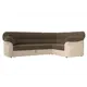 Диван Лига Диванов Карнелла 109567 260x93x182 см рогожка цвет коричневый