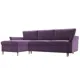 Диван Лига Диванов София 112225L 223x91x148 см вельвет цвет фиолетовый