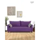 Раскладной диван кровать Cityhd прямой 220x85x96 см велюр цвет фиолетовый Венеция_Прямой_Диван_Фиолетовый