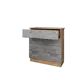 Комод Wood&Stone Малави 4 ящика 77x79x32.40 см ЛДСП цвет дуб бунратти/цемент светлый
