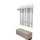 Прикручивающаяся вешалка для одежды Wood&stone 37x132x8 см цвет белый