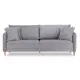 Диван Ramart design Йорк 80404084 220x93x106 см шенилл цвет серый/серебристый