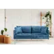 Диван Ramart design Йорк 80404088 220x93x106 см велюр цвет синий
