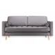 Диван Ramart design Асти 80524327 200x90x95 см искусственная кожа цвет коричневый