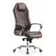 Офисное кресло Бюрократ _AURA/BROWN_IMP 64x133x85 см кожа цвет коричневый