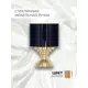 Ручка кнопка мебельная Runo Black-Glass-and-Gold D-25 мм комплект 2 шт.