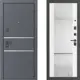 Дверь входная металлическая Грей Зет 332 86x205 см правая белый с зеркалом
